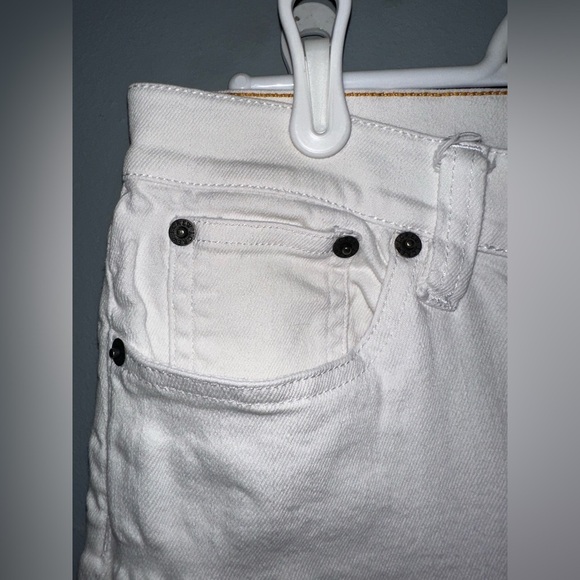 J.Crew White Stretch Skinny Jeans Size 27/28 - Picture 5 of 8